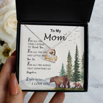 Love Dancing Necklace - Mom Necklace, To My Mom I Love You To The Moon and Back Necklace, Gift For Mom Birthday Necklace