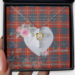 Gift For My Beautiful Girlfriend Necklace Valentine Necklace Clan Hamilton Ancient Tartan Cross Dancing Necklace Scottish Tartan Jewelry