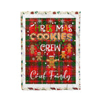Personalized Gift Tartan Plaid Blanket Clan Crief With Christmas Cookie Baking Crew Christmas Gift Blanket, Plaid Blanket, Christmas Fleece Blanket, Christmas Blanket, Tartan Blanket, Scottish Blanket, Scotland Blanket, Family Name Blanket, Custom Blanket, Personalized Blanket