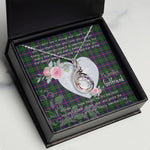 Rising Phoenix Necklace - Valentine Necklace Clan Morrison Tartan Gift for Girlfriend, Gift for My Wife Rising Phoenix Necklace