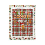 Personalized Gift Tartan Plaid Blanket Clan MacAlister Dress With Christmas Cookie Baking Crew Christmas Gift Blanket, Plaid Blanket, Christmas Fleece Blanket, Christmas Blanket, Tartan Blanket, Scottish Blanket, Scotland Blanket, Family Name Blanket, Custom Blanket, Personalized Blanket