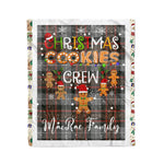 Personalized Gift Tartan Plaid Blanket Clan MacRae Weathered With Christmas Cookie Baking Crew Christmas Gift Blanket, Plaid Blanket, Christmas Fleece Blanket, Christmas Blanket, Tartan Blanket, Scottish Blanket, Scotland Blanket, Family Name Blanket, Custom Blanket, Personalized Blanket