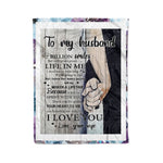 Scotstee Shop - Personalized Gift Letter To My Husband Gift Lovely Husband Letter Couple Love Gift Fleece Blanket