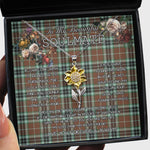 To My Beautiful Soulmate Sunflower Necklace In Your Eyes I Have Found My Home Clan Thomson Hunting Modern Tartan Jewelry For Girlfriend