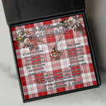 To My Beautiful Soulmate Necklace In Your Eyes I Have Found My Home Clan MenZies Red Tartan Crown Pendant Necklace
