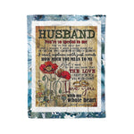 Scotstee Shop - Personalized Letter Funny Gift Cool Family Decoration To My Husband Letter Fleece Blanket