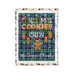 Personalized Gift Tartan Plaid Blanket Clan MacTaggart With Christmas Cookie Baking Crew Christmas Gift Blanket, Plaid Blanket, Christmas Fleece Blanket, Christmas Blanket, Tartan Blanket, Scottish Blanket, Scotland Blanket, Family Name Blanket, Custom Blanket, Personalized Blanket