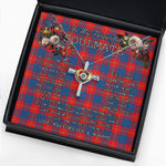 To My Beautiful Soulmate Necklace In Your Eyes I Have Found My Home Clan McKerrell Red Tartan Cross Dancing Necklace