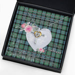 Gift For My Beautiful Girlfriend Necklace Valentine Necklace Clan Melville Hunting Tartan Cross Dancing Necklace Scottish Tartan Jewelry