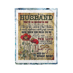 Scotstee Shop - Personalized Letter Funny Gift Cool Family Decoration To My Husband Letter Fleece Blanket