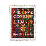 Personalized Gift Tartan Plaid Blanket Clan MacDuff With Christmas Cookie Baking Crew Christmas Gift Blanket, Plaid Blanket, Christmas Fleece Blanket, Christmas Blanket, Tartan Blanket, Scottish Blanket, Scotland Blanket, Family Name Blanket, Custom Blanket, Personalized Blanket