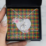 Rising Phoenix Necklace - Valentine Necklace Clan Buchanan Tartan Gift for Girlfriend, Gift for My Wife Rising Phoenix Necklace