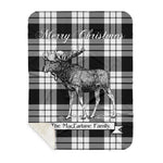Scotstee Shop Plaid Tartan Blanket With Moose Clan MacFarlane Black & White Plaid Blanket, plaid blanket australia,plaid blanket canada,plaid christmas blanket,plaid fleece sherpa blanket,plaid sherpa blanket canada,plaid sherpa blanket lipstick,plaid sherpa blanket pink,plaid sherpa blanket queen