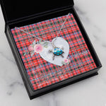 Sea Turtle Necklace Gift for My Beautiful Girlfriend Valentines Necklace Clan Preston Tartan Blue Turtle Necklace