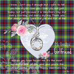 Rising Phoenix Necklace - Valentine Necklace Clan Clephane Tartan Gift for Girlfriend, Gift for My Wife Rising Phoenix Necklace