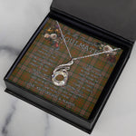 To My Beautiful Soulmate Necklace In Your Eyes I Have Found My Home Clan Scott Brown Modern Tartan Rising Phoenix Necklace
