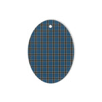 Thomson Dress Tartan Oval Ornaments, Christmas Tree Ornament, Plaid Christmas Ornaments, Ceramic Oval Christmas Tree Decoration, Tartan Oval Ornaments, Christmas Tree Ornament, Plaid Christmas Ornaments, Ceramic Oval Christmas Tree Decoration