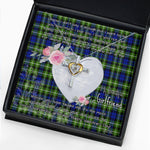 Gift For My Beautiful Girlfriend Necklace Valentine Necklace Clan Monteith Hunting Tartan Cross Dancing Necklace Scottish Tartan Jewelry