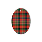 Stewart Royal Modern Tartan Oval Ornaments, Christmas Tree Ornament, Plaid Christmas Ornaments, Ceramic Oval Christmas Tree Decoration, Tartan Oval Ornaments, Christmas Tree Ornament, Plaid Christmas Ornaments, Ceramic Oval Christmas Tree Decoration