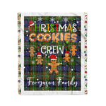 Products Personalized Gift Tartan Plaid Blanket Clan Ferguson With Christmas Cookie Baking Crew Christmas Gift Blanket, Plaid Blanket, Christmas Fleece Blanket, Christmas Blanket, Tartan Blanket, Scottish Blanket, Scotland Blanket, Family Name Blanket, Custom Blanket, Personalized Blanket