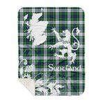 Sherpa Blanket - Tartan Blanket Thistle and Lion Scottish Clan Forbes Dress Plaid Blanket, plaid sherpa blanket queen,purple sherpa blanket,queen sherpa blanket,queen size sherpa blanket,red sherpa blanket,scottish tartan blankets,sherpa blanket,sherpa christmas blanket