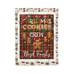 Personalized Gift Tartan Plaid Blanket Clan Boyd With Christmas Cookie Baking Crew Christmas Gift Blanket, Plaid Blanket, Christmas Fleece Blanket, Christmas Blanket, Tartan Blanket, Scottish Blanket, Scotland Blanket, Family Name Blanket, Custom Blanket, Personalized Blanket