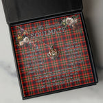 To My Beautiful Soulmate Necklace In Your Eyes I Have Found My Home Clan Innes of Moray Tartan Crown Pendant Necklace