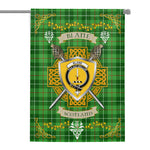 House Flag - Blane Irish Shield Celtic Cross Tartan Garden Flag St Patrick's Day Garden Flag