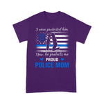 Scotstee Shop - Thin Blue Line American Flag Proud Police Mom 4th Of July Shirt Blue Line Flag Shirts Police Mom Shirts