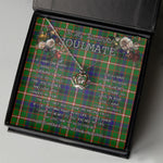 To My Beautiful Soulmate Necklace In Your Eyes I Have Found My Home Clan Reid Tartan Crown Pendant Necklace