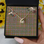 To My Beautiful Soulmate Necklace In Your Eyes I Have Found My Home Clan Hunter 1819 Tartan Wishbone Dancing Necklace