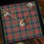To My Beautiful Soulmate Necklace In Your Eyes I Have Found My Home Clan MacPherson Ancient Tartan Wishbone Dancing Necklace