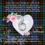 Rising Phoenix Necklace - Valentine Necklace Clan Brodie Hunting Tartan Gift for Girlfriend, Gift for My Wife Rising Phoenix Necklace