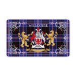 Doormat - Tartan Door Mat The Family Dunlop Modern Welcome Mat, Plaid Doormat Scottish