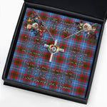 To My Beautiful Soulmate Necklace In Your Eyes I Have Found My Home Clan Nicolson Modern Tartan Cross Dancing Necklace