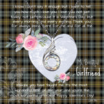 Rising Phoenix Necklace - Valentine Necklace Clan Campbell Argyll Weathered Tartan Gift for Girlfriend, Gift for My Wife Rising Phoenix Necklace