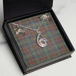 To My Beautiful Soulmate Necklace In Your Eyes I Have Found My Home Clan Shaw Green Modern Tartan Rising Phoenix Necklace
