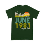 Vintage Since June 1981 Birthday Gift Birthday Shirt Funny 40th Birthday T Shirts - Scotstee Shop
