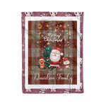 Personalized Gift Tartan Plaid Blanket Clan Davidson Dress Dancers With Funny Santa Snowman Reindeer Merry Christmas Fleece Blanket, Home Living Room, Plaid Blanket, Tartan Blanket, Scottish Blanket, Buffalo fleece blanket, Christmas Blanket