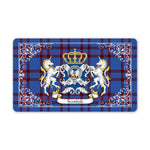 Doormat - Welcome Mat Scottish Elliot Clan Badge Tartan Door Mat, Plaid Doormat