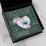 Sea Turtle Necklace Gift for My Beautiful Girlfriend Valentines Necklace Clan Ross Hunting Modern Tartan Blue Turtle Necklace
