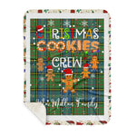 Personalized Gift Tartan Plaid Blanket Clan MacMillan Hunting Ancient With Christmas Cookie Baking Crew Christmas Gift Sherpa Blanket, tartan sherpa blanket,buffalo plaid sherpa blanket,christmas sherpa blanket,Christmas Throw Blanket,green plaid sherpa blanket,green sherpa blanket