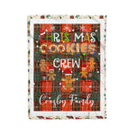 Personalized Gift Tartan Plaid Blanket Clan Crosby With Christmas Cookie Baking Crew Christmas Gift Blanket, Plaid Blanket, Christmas Fleece Blanket, Christmas Blanket, Tartan Blanket, Scottish Blanket, Scotland Blanket, Family Name Blanket, Custom Blanket, Personalized Blanket