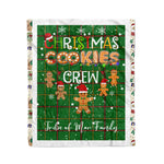 Personalized Gift Tartan Plaid Blanket Clan Tribe of Mar With Christmas Cookie Baking Crew Christmas Gift Blanket, Plaid Blanket, Christmas Fleece Blanket, Christmas Blanket, Tartan Blanket, Scottish Blanket, Scotland Blanket, Family Name Blanket, Custom Blanket, Personalized Blanket