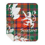 Sherpa Blanket - Tartan Blanket Thistle and Lion Scottish Clan Stewart of Appin Ancient Plaid Blanket, plaid sherpa blanket queen,purple sherpa blanket,queen sherpa blanket,queen size sherpa blanket,red sherpa blanket,scottish tartan blankets,sherpa blanket,sherpa christmas blanket