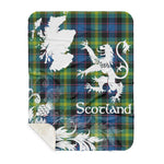 Sherpa Blanket - Tartan Blanket Thistle and Lion Scottish Clan Watson Ancient Plaid Blanket, plaid sherpa blanket queen,purple sherpa blanket,queen sherpa blanket,queen size sherpa blanket,red sherpa blanket,scottish tartan blankets,sherpa blanket,sherpa christmas blanket