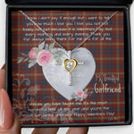 Gift For My Beautiful Girlfriend Necklace Valentine Necklace Clan Ainslie Tartan Cross Dancing Necklace Scottish Tartan Jewelry