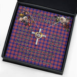 To My Beautiful Soulmate Necklace In Your Eyes I Have Found My Home Clan Laing of Archiestown Tartan Cross Dancing Necklace