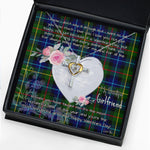 Gift For My Beautiful Girlfriend Necklace Valentine Necklace Clan Smith Modern Tartan Cross Dancing Necklace Scottish Tartan Jewelry