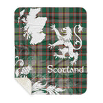 Sherpa Blanket - Tartan Blanket Thistle and Lion Scottish Clan Craig Ancient Plaid Blanket, plaid sherpa blanket queen,purple sherpa blanket,queen sherpa blanket,queen size sherpa blanket,red sherpa blanket,scottish tartan blankets,sherpa blanket,sherpa christmas blanket